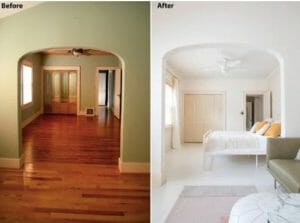 decoración de espacios minimalistas blanco entero